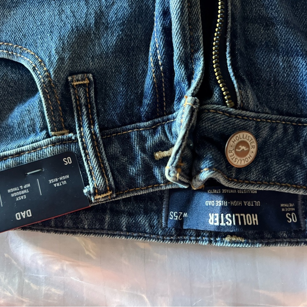 Hollister Blue Slim Straight Jeans Classic Denim